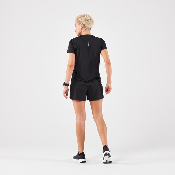 Actual product image Kalenji Women's breathable short-sleeved running shirt - Run 100 black (5XL)