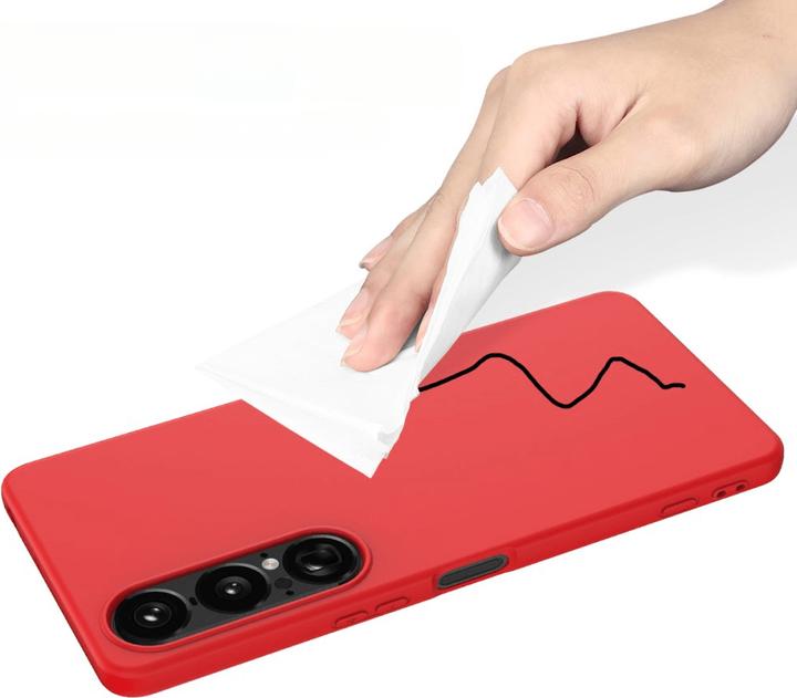 Produktbild Cover-Discount Sony Xperia 1 VII - Silikon Gummi Hülle mit Riemen (Sony Xperia 1 VI)