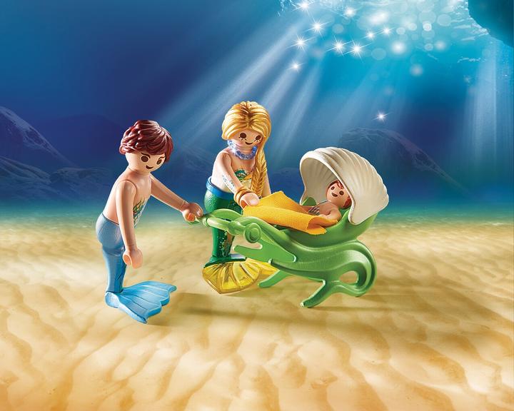 Produktbild Playmobil Familie mit Muschelkinderwagen (70100)