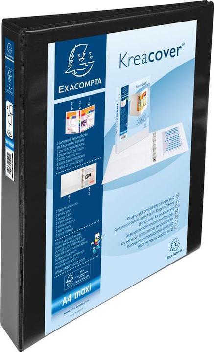 Produktbild Exacompta Ringbuch A4 PVC/PU 4-Ring 47mm Rücken 25mm (A4, 20 mm, 130 Stück)