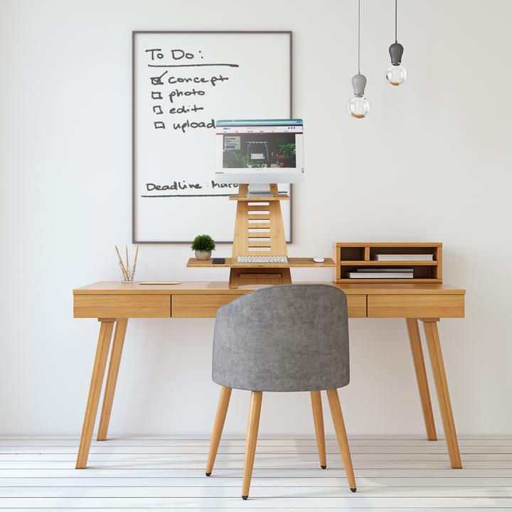 Actual product image Relaxdays Standing desk attachment