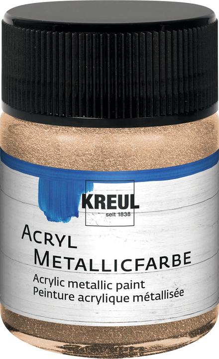 Productafbeelding Kreul Acryl metallic verf, crème dekkend, 50 ml (Goud, 50 ml)
