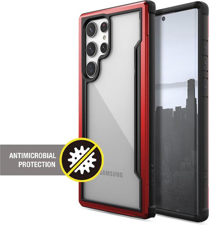 Image du produit X-Doria Raptic Shield Pro - Étui pour Samsung Galaxy S22 Ultra 5G (protection antimicrobienne) (Rouge) (Samsung Galaxy S22 Ultra)
