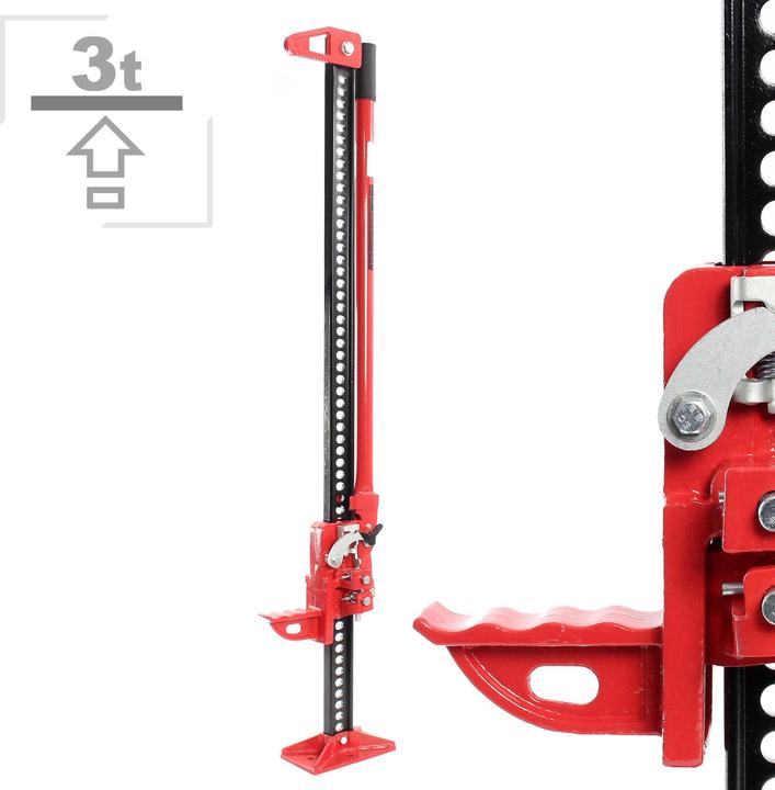 Wiltec Cric tout-terrain 3000kg 76cm Farmer Jack Cric voiture VTT