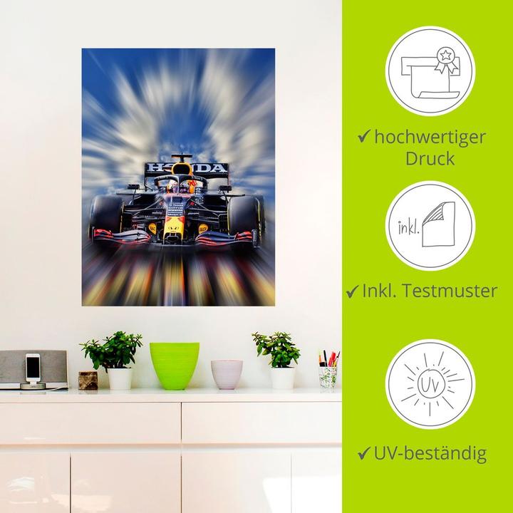 Image du produit Artland Poster Max Verstappen - Champion du monde de Formule 1 U3UH 30x40 cm (45 x 60 cm)