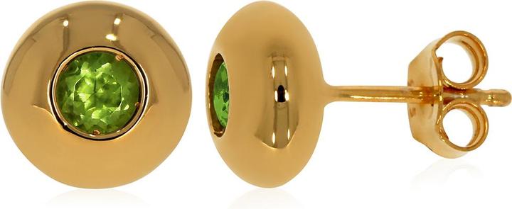 Xen Ohrstecker mit Peridot ca. 0,6 ct. vergoldet (925 Sterling Silber)