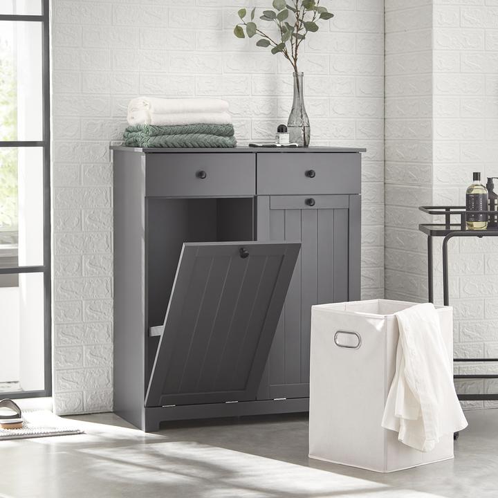 Produktbild SoBuy Wäscheschrank mit 2 Wäschesäcke