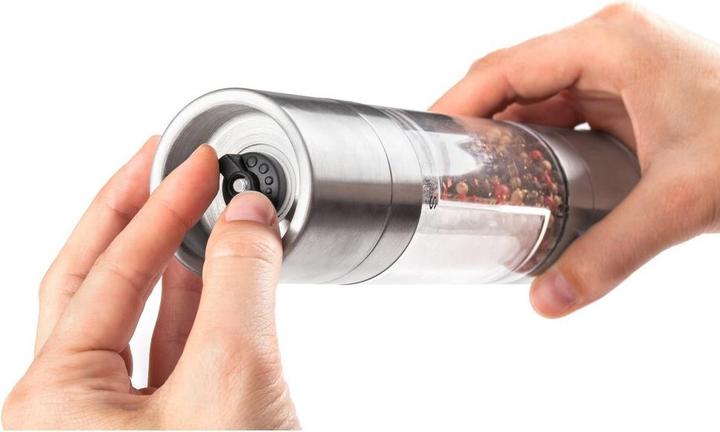 Actual product image Lamart LT7014 seasoning grinder Salt & pepper grinder Stainless steel, Transparent (Salt, Pepper)