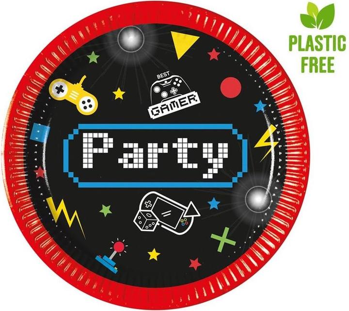 Produktbild Procos Gaming Party Pappteller 20 cm 8 Stk (8 x)