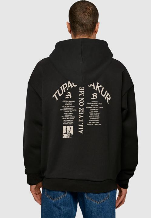 Immagine prodotto Mister Tee X Artist 2Pac All Eyez on me Tracklist Felpa con cappuccio oversize ultra pesante - 173461 (L)