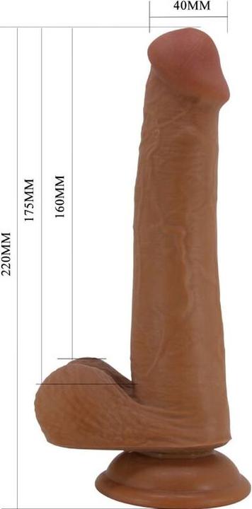Image du produit Pretty Love Grand Gode Réaliste 22 cm Marron