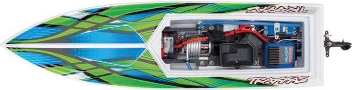 Productafbeelding Traxxas BATEAU BLAST 603mm EP RTR GROEN TQ 2.4GHz w/USB-C Lader & Accu