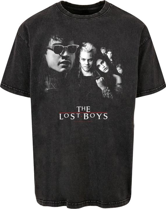 Actual product image Absolute Cult The Lost Boys - Mono Poster Acid Washed Oversize Tee - 114723 (XXL)