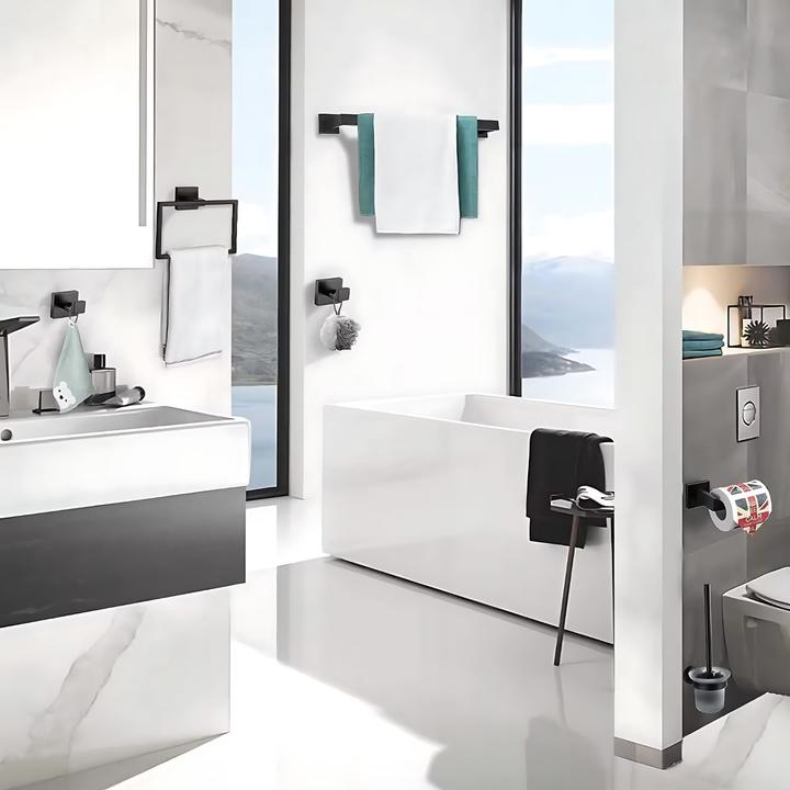 Image du produit Hermex Porte-serviettes Set 5-pièces salle de bains Hardware papier toilette titulaire