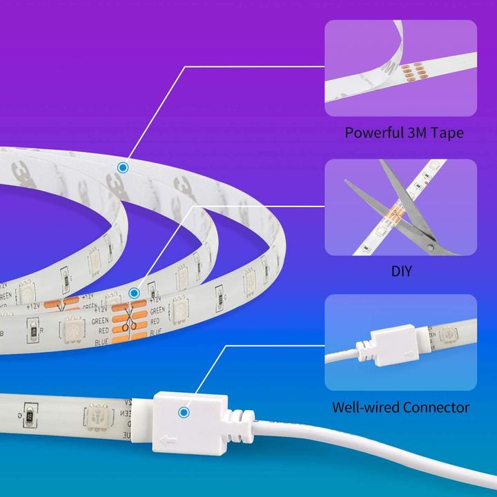 Produktbild Meross LED Streifen (Mehrfarbig, 200 cm, Indoor)