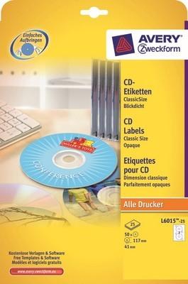 Image du produit Avery Étiquettes de CD
