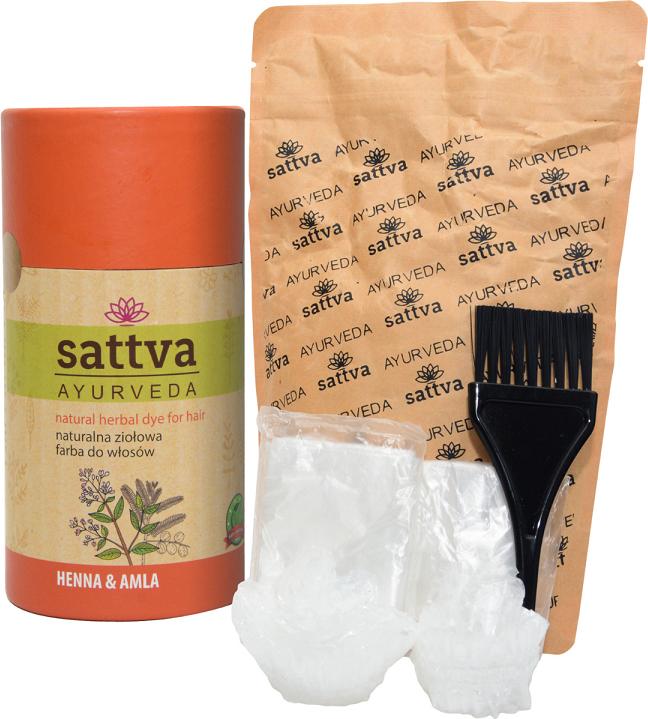 Image du produit Sattva Ayurveda Sattva - Natural Herbal Dye For Hair Teinture naturelle pour cheveux au henné et à l'amla (Teinture naturelle à base de plantes pour les cheveux Teinture naturelle à base de plantes pour les cheveux Henné & Amla)