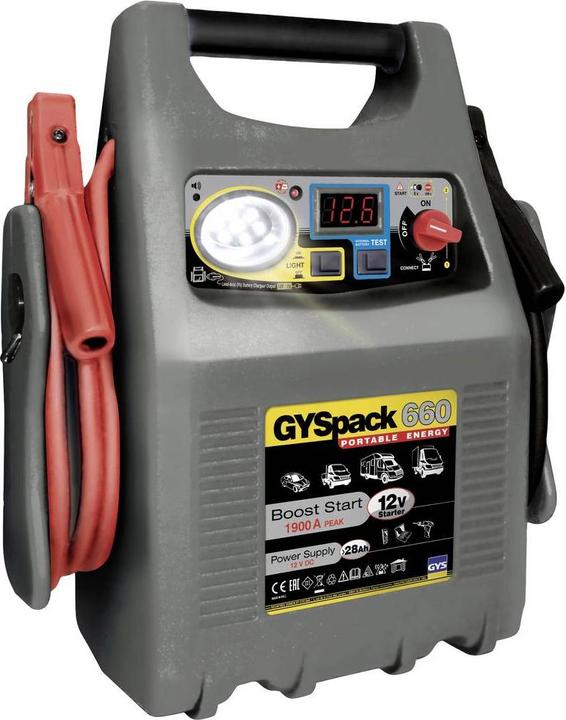 GYS Schnellstartsystem Gyspack 660 027862 Starthilfestrom (12 V)=640 A Arbeitsl (1900 A, 28000 mAh)