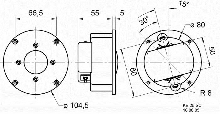 Immagine prodotto Visaton Cupola in ceramica KE 25 SC, 8 Ohm