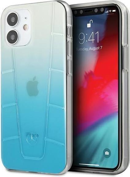 Actual product image Mercedes MEHCP12SCLGBL iPhone 12 Mini 5.4" Blue / Blue Hard Case with Transparent Line (Apple iPhone 12 mini)