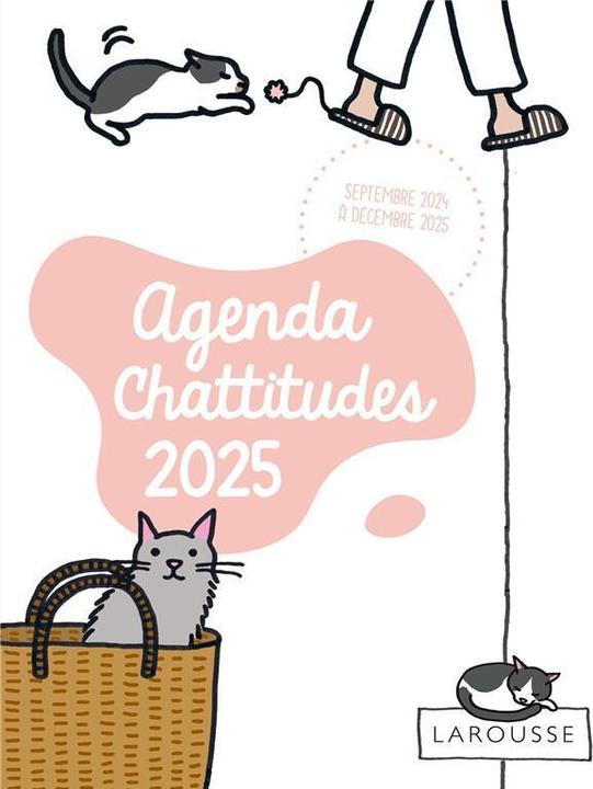 Actual product image Larousse pratique Agenda chattitudes 2025 : septembre 2024 à décembre 2025 (French)