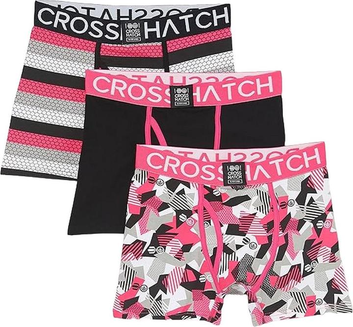 Crosshatch Crystaline Boxershorts (3erPack)