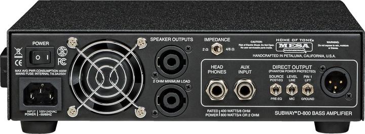 Actual product image Mesa Boogie Subway D-800 Head (Bass, 800 W)