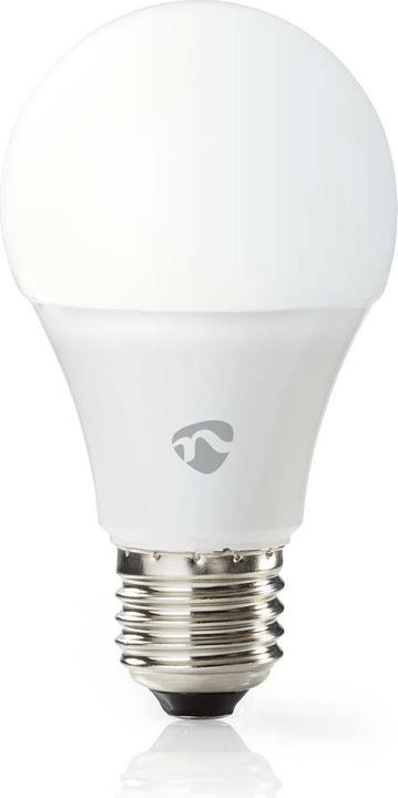 Image du produit Nedis SmartLife - WLAN LED Bulb - E27 - A60 - 800 lm - 9 W - blanc chaud - commande vocale - intégré (E27, 9 W, 800 lm, 1 x, F)