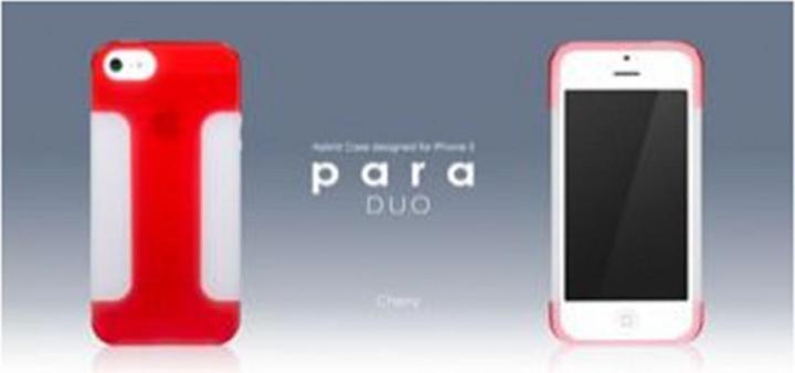 Image du produit more. Para Duo Hybrid Case pour iPhone 5/5S/SE Rouge cerise (Apple iPhone 5, Apple iPhone 5s)