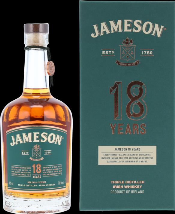 Image du produit Jameson 18 Years (Whisky irlandais, 1 x 70 cl)