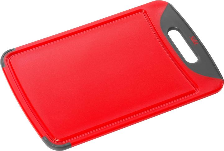 Silit Schneidebrett TRanchierbrett rot 38x25cm rechteckig aus hochwertigem Kunsstoff