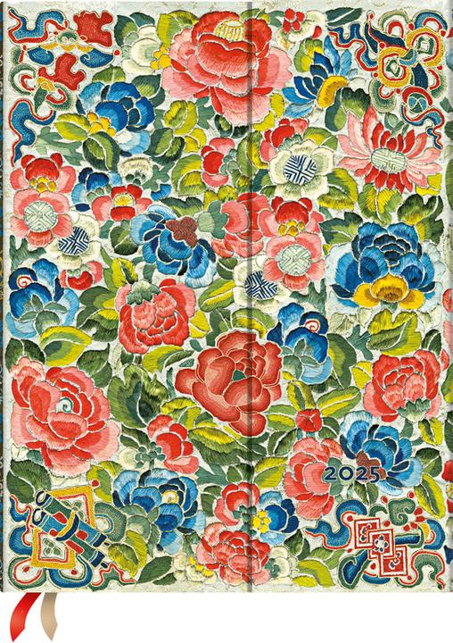 Paperblanks PAPERBLAN Agenda Pear Orchard Ultra 2025 DHD6060 1W/2S HOR HC EN 23x17.5cm (German)