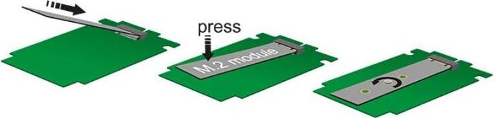 Actual product image Delock M.2 to SATA adapter, incl. 2.5" 9mm