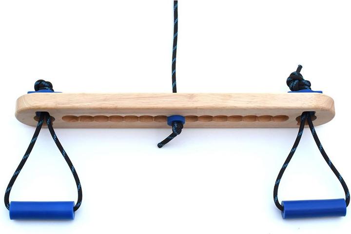 Image du produit Max Climbing One Armer + 2 Handles Poignée d'entraînement (Bois, Bleu)