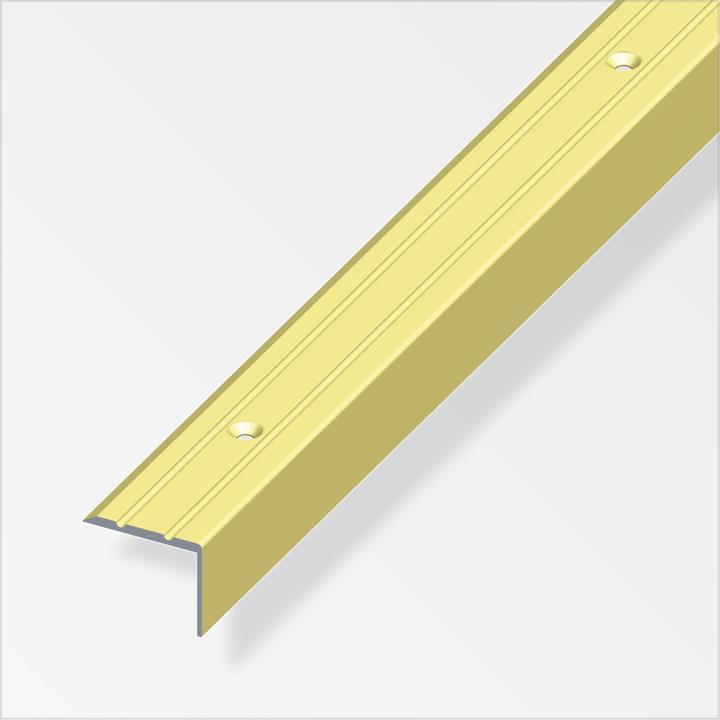 Alfer Stair profile aluminum perforated 1 m