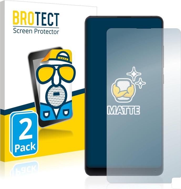 Actual product image BROTECT Anti-glare screen protector matt (2 Piece, Mi Mix 2S)