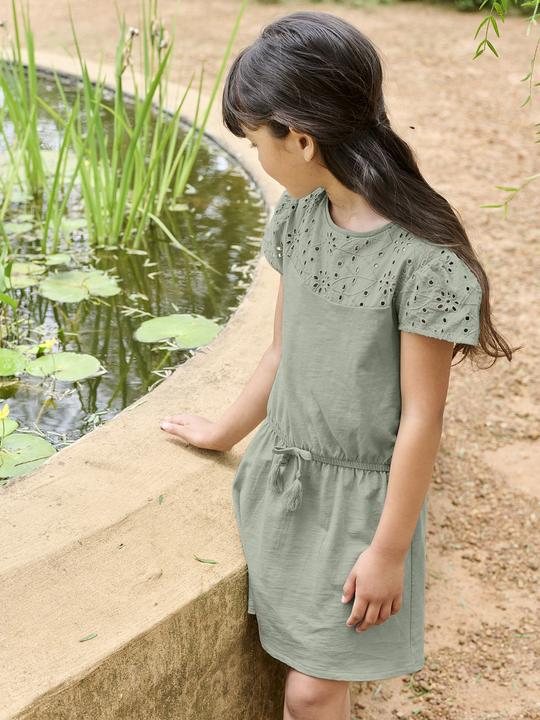 Produktbild Vertbaudet Mädchen Kleid mit Lochstickerei (110)