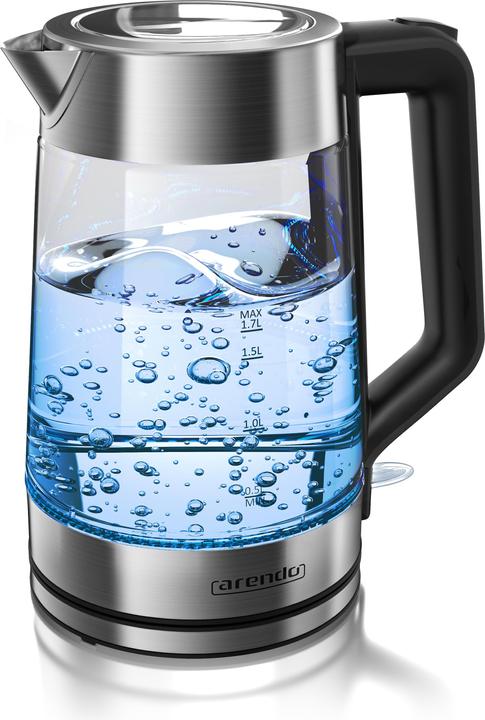 Image du produit Arendo Bouilloire électrique avec éclairage intérieur LED, verre & inox, FINE 1,7 litre (1.70 l)