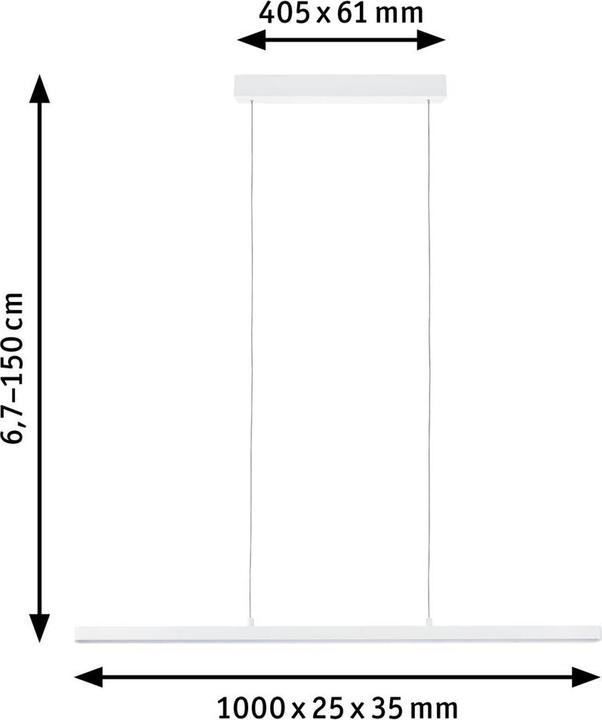 Productafbeelding Paulmann PAUL LED hanglamp (2100 lm)