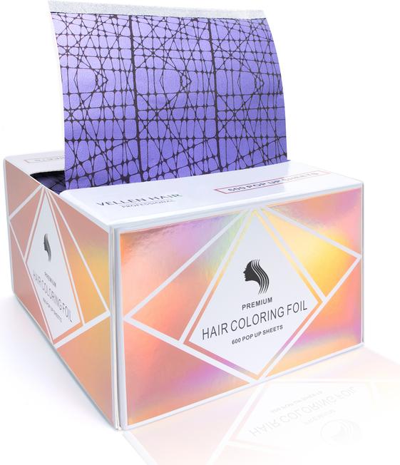 Produktbild Vellen Hair Pop Up Folien 600 Stk. Purple Web