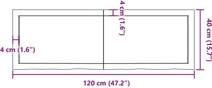 Produktbild VidaXL Emerald (120 x 40 x 4 cm)