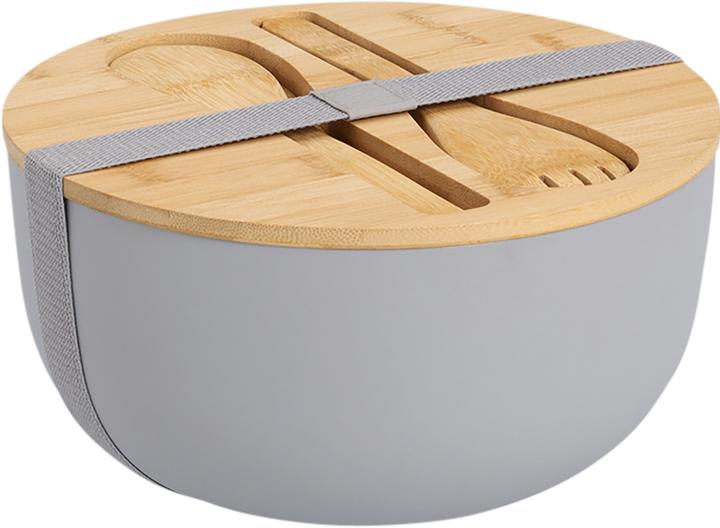 Actual product image Zeller Present Salad bowl with cutlery and lid (23.50 cm, 3 l, 1 x)