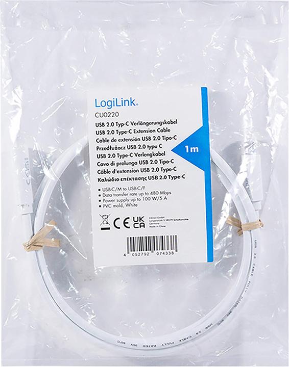 Produktbild LogiLink CU0220 (1 m, USB 2.0)