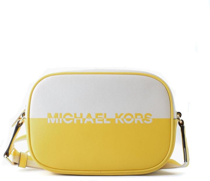 Actual product image Michael Kors Shoulder Bag JET SET TRAVEL Yellow 22 x 15 x 6 cm