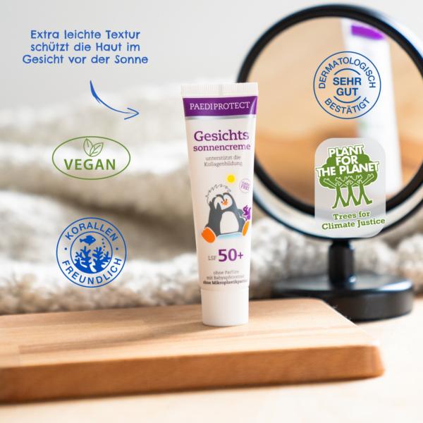 Immagine prodotto Paediprotect Crema solare per il viso (Crema solare viso, SPF 50+, 30 ml, 45 g)