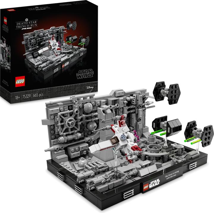 Actual product image LEGO Death Star Trench Run Diorama (75329, LEGO Star Wars)