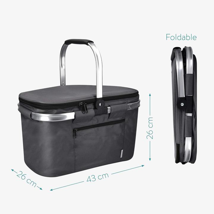 Actual product image Navaris Faltbarer Thermo-Einkaufskorb
