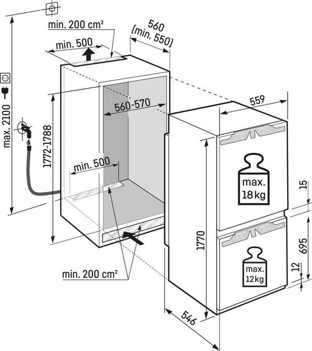 Liebherr ICBNbsci5173-22 Peak BioFresh NoFrost (246 l)