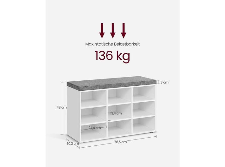 Immagine prodotto Vasagle Benchy (78,5 x 30,5 x 48 cm)