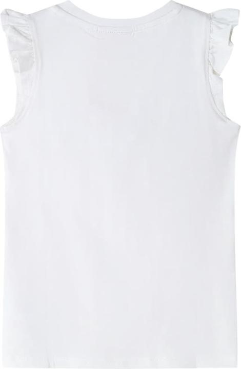 Immagine prodotto VidaXL Maglietta da bambino con maniche a balze Ecru 140,Materiale: 95 (140)
